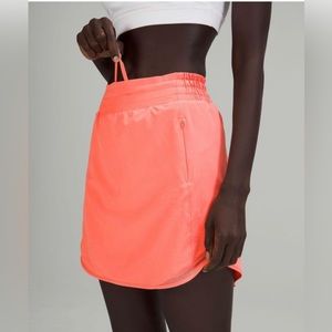 lululemon athletica Women's Pink Hotty Hot High-rise Tennis Skirt Long size 8